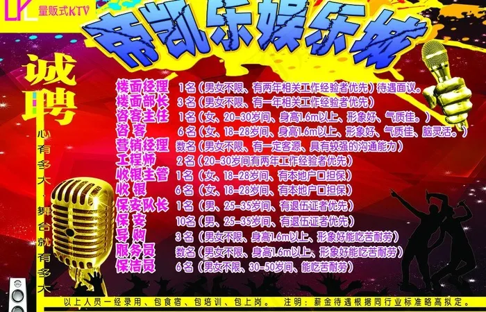 ktv诚聘图片(5906X4134(DPI:300))psd模版下载