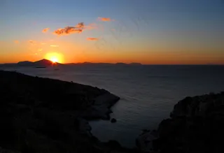 海岸落日风光图片