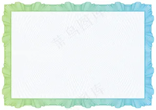 精美欧式花纹花边证书矢量素材