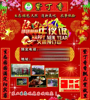 紫丁香 年夜饭 宣传 紫丁香 年夜饭 宣传