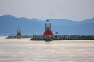 建筑,天空,街道,海洋,工艺品,Буйи