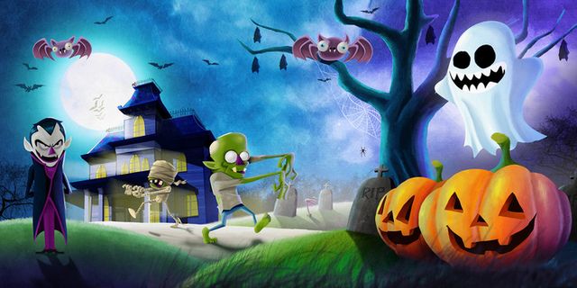 屏幕截图,卡通动漫人物,风景矢量图,图画,,万圣节La Polar