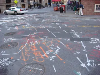 街道,城市街道,混凝土地面,巷道,街头绘画,街头涂料