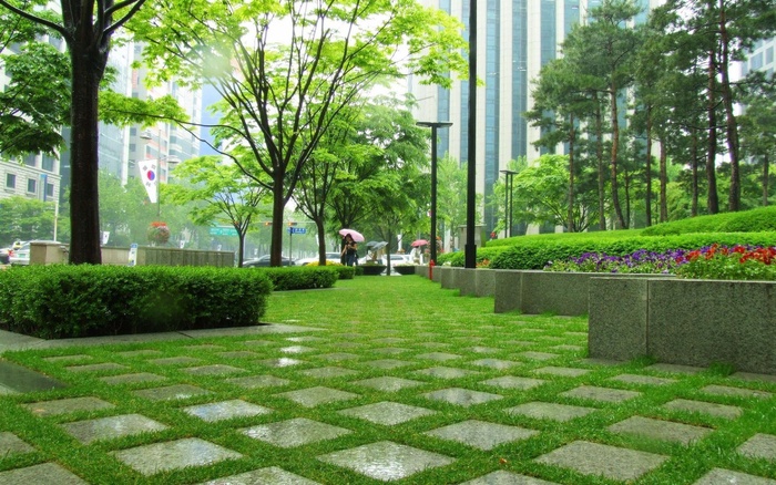 树,园林景观,草原,草地,地板砖,City-Park-Tile-Greens-1800x2880