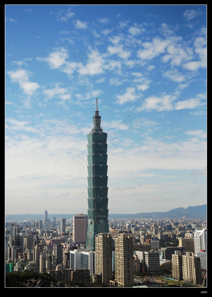 建筑,天空,夜景照明,纪念碑,树,101大楼