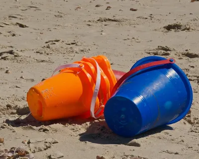 沙池,海洋,磁滚筒,船,伸缩器,水桶