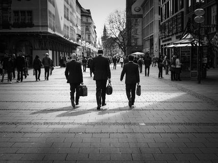 巷道,城市街道,街道,步行街,中英街,三个商人