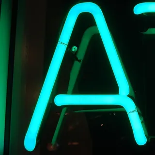 荧光字,公共标示,led发光字,霓虹灯,回形针,一个