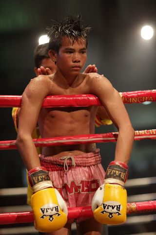 武术散打,拳手,摔角比赛,拳击手,轻量级,老挝泰拳