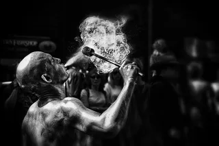 Fire Breather-“绿色杰克”五一劳动节庆典，黑斯廷斯，2014年5月