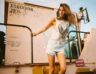 美女,女内衣,连衣裙,欧美明星,梅根