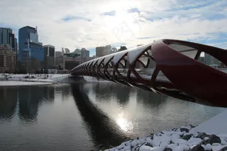 桥梁,桨,羽毛球拍,铁锹,江河,卡尔加里冬季来临