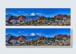 山峦,湖泊,自然/人文景观,草原,图画,派克峰穿过众神之门花园。 2012年冬季。