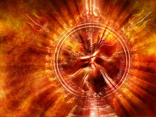 SivaThaandava Stotram：“ JataaTavee Gala Jjala，Pravaaha Paavitha Sthale GalevaLamhya Lambithaam，Bhujanga Thunga Maalikaam Dama Ddama Dama Ddama，Ninnadha VaddaMarvayam Chakaara Chanda Thaandavam，Thanoth