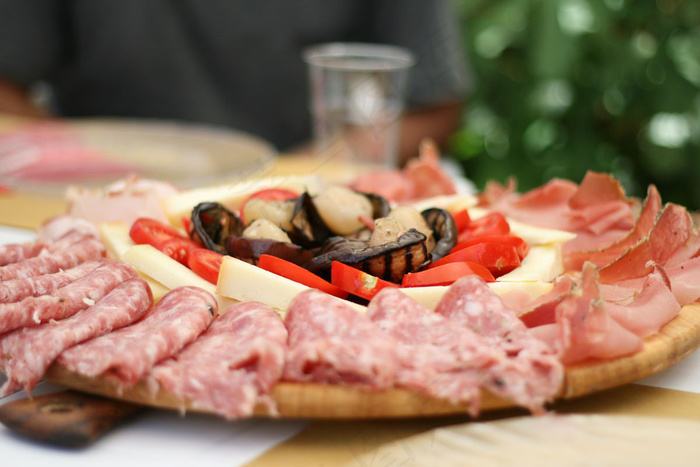 床,排酸肉,被子,肉食品,牛肉,Il tagliere imbandito