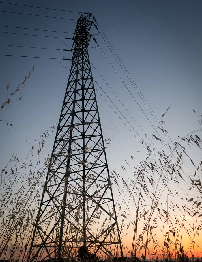 杆塔,建筑,钻塔,树,天空,新能源