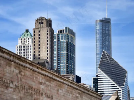 建筑,天空,居民楼,金属栏杆,轿车,芝加哥集群