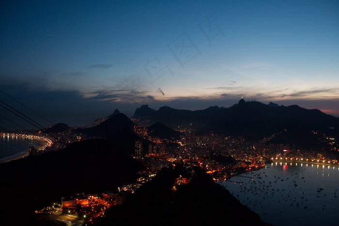 天空,树,风景,城垣,都市夜景,甜面包山夜景