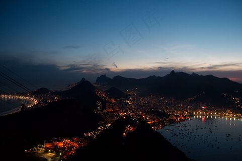 天空,树,风景,城垣,都市夜景,甜面包山夜景