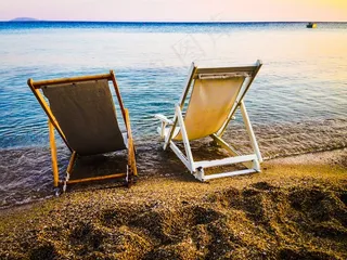 海洋,天空,帆船,冲浪,沙滩椅,夏天的忧伤