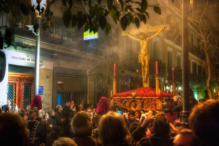 Procesióndel Silencio，周报圣诞老人– 2010年复活节圣周，马德里，HDR