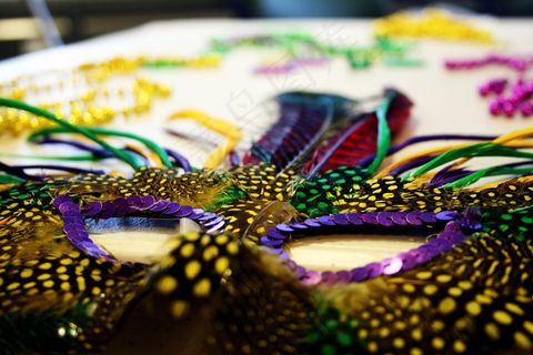 小龙,孔雀鱼,孔雀毛,白金孔雀鱼,孔雀,狂欢节面具