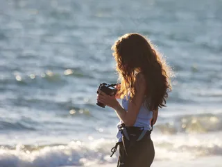 人物特写,海洋,婚纱写真,湖泊,美女,来puun uno scatto catturare il mare吗？