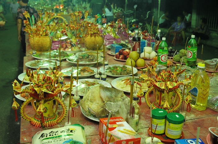 盆栽植物,卡通动漫人物,油画,多闻天王,东方琉璃世界,96中元普渡DSC_0611