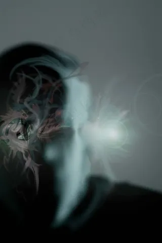 光绘,荧光壁纸,,桌面花纹,在脑海中