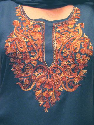 古代服饰,刺绣,布纹布艺,短袖衫,地毯,kameez上的刺绣