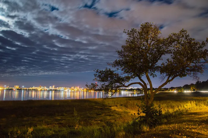 后湾夜景