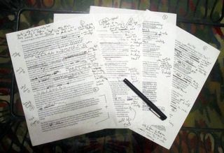 文具,购物小票,报纸杂志,填字游戏,编辑