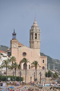 剧院/博物馆/礼堂,建筑,居民楼,工艺品,锡切斯。教区教堂。献身于1672年。