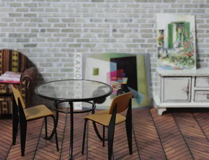 餐桌,椅子,电视背景墙,餐饮场所,家居美图,实木复合地板