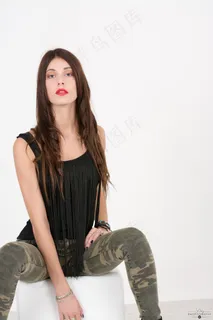 美女,女孩,长裤,吊带裤,Laetitia.P射击