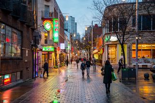 街道,阳朔西街,青岛天幕城,城市街道,步行街,蒙特利尔的唐人街