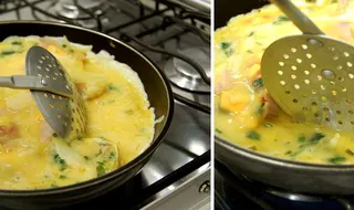 鸡蛋羹,蒸水蛋,杨枝甘露,蒸蛋,咖喱牛腩,煎蛋卷Diptych :)