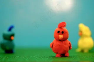 玩具,卡通动漫人物,泥人,芝麻街,橡皮玩具,1-2-3小鸡们！