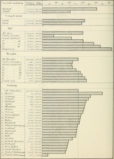 ,表格,报价单,申报表,进口货物报关单,教务长官局“医学和人类学的统计数据”第237页中的图片来自*战争后期美国军队的兵役考试记录。 “（1875）