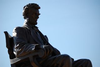 雕像,工艺品,人物特写,非洲黑人,木雕像,亚伯拉罕·林肯