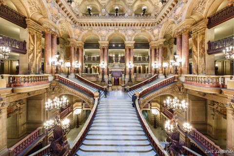 巴黎歌剧院内的主要楼梯