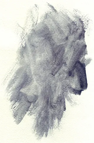 素描,绘画,图画,工笔画,头发,BB_Grungy_Watercolor_4