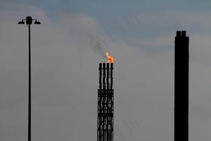 天空,飞机,火箭,,化工厂