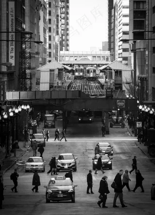 步行街,街道,轿车,建筑,城市街道,去上班