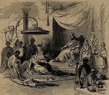 图片来自“夏娃和她的圣女，或《圣经》的女人”（1861年）第110页