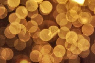 散景圣诞灯闪烁