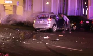 车祸现场,交通事故,碰碰车,轮滑鞋,地毯,我见证了今晚有史以来最疯狂的车祸