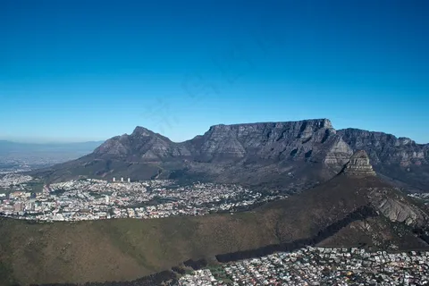 桌山和城市碗 桌山和城市碗