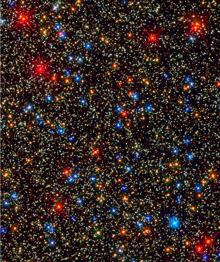 星团,星云,太空照片,都市夜景,天文摄影,球形星团欧米茄半人马座内的多彩星光