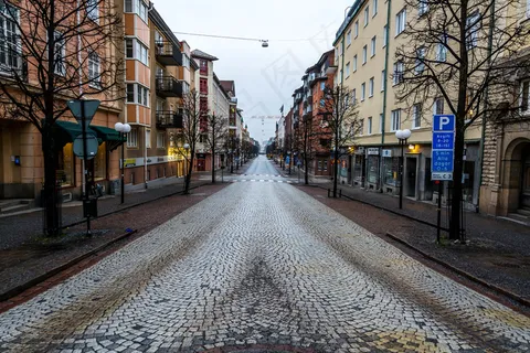 街道,城市街道,巷道,步行街,海洋,空荡荡的街道